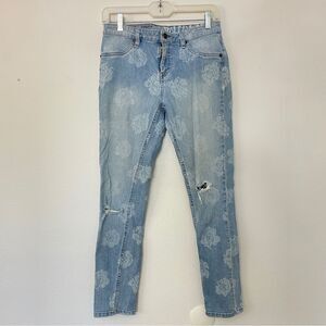 Volcom Liberator Floral Legging Fit Jeans